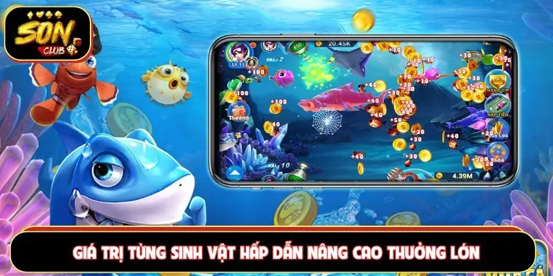Giá trị sinh vật trong bắn cá Ồ Zê đầy hấp dẫn